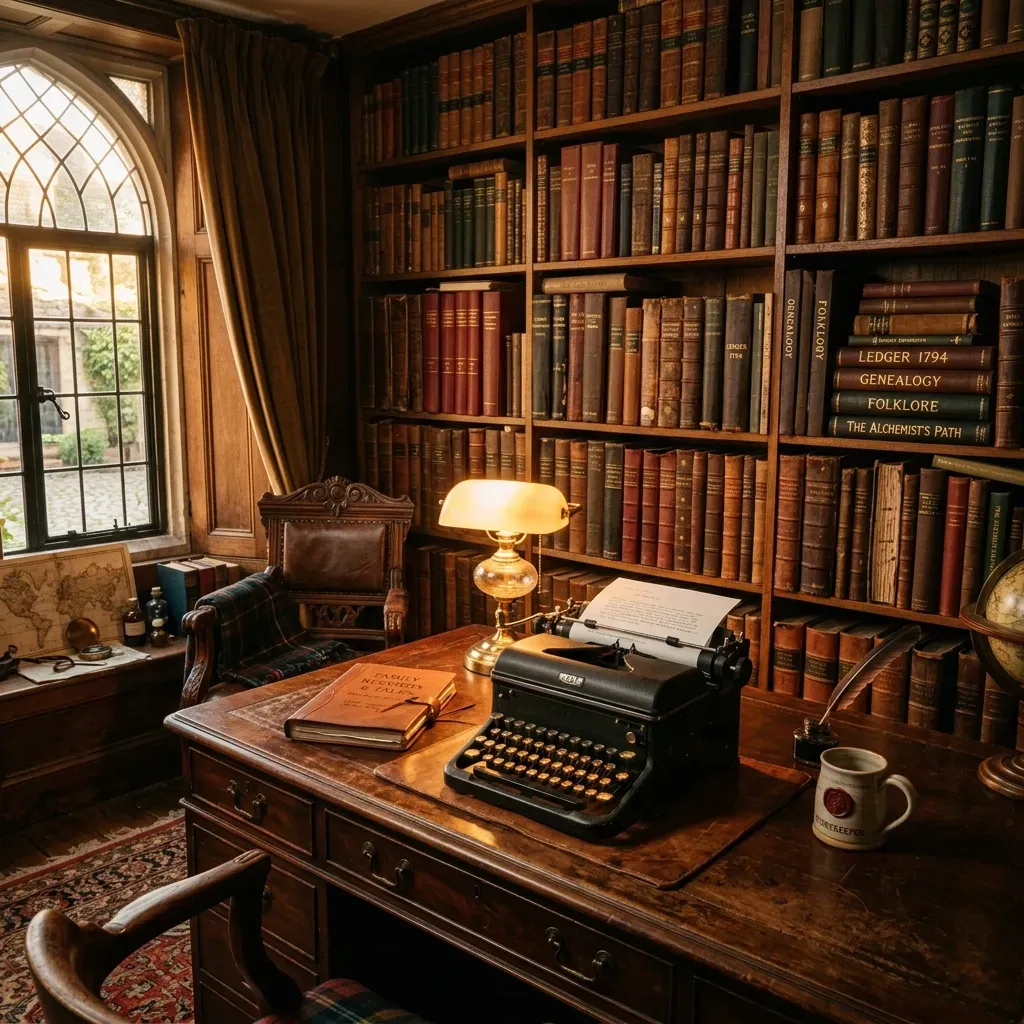 The early conceptualization of the Theirloom writer's room aesthetic.